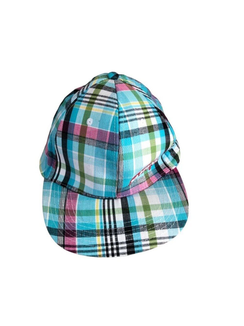 Slurpee Oh Thank Heaven for 7-Eleven Plaid Hat Cap Baseball One Size Lid NEW